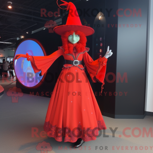 Red Witch-maskotdraktfigur...