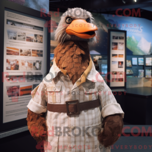 Brown Seagull mascot...