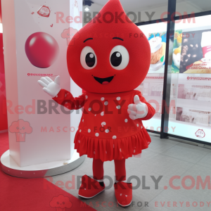 Máscara de sorvete vermelho...