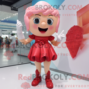 Red Ice Cream maskot...
