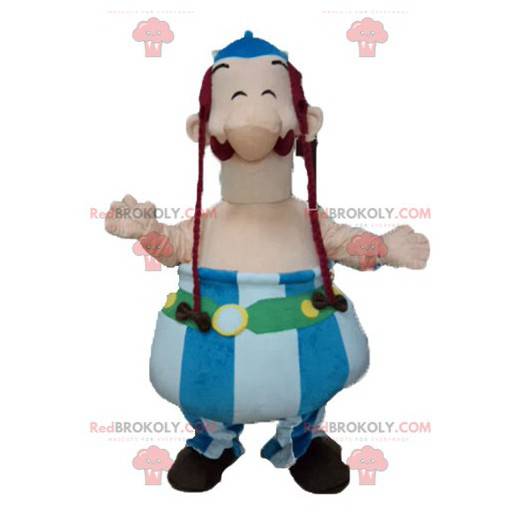 Mascote Obelix famoso personagem de desenho animado -