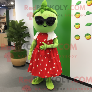 Postava maskota Lime Green...
