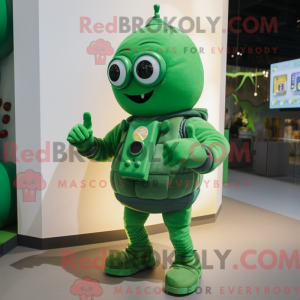 Green Grenade mascot...