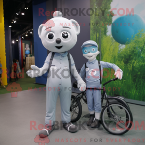 Gray Unicyclist mascot...