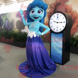 Blue Mermaid mascot costume...