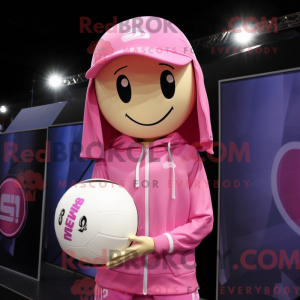 Rosa voleibol-máscara de...