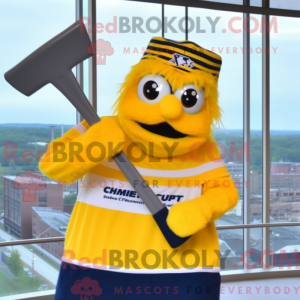 Yellow Ice Hockey Stick...