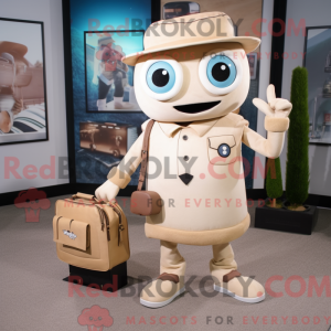 Beige Kamera Maskottchen...