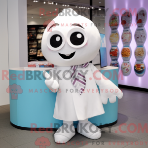 White Candy Box mascot...