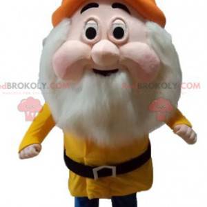 Mascotte de nain barbu du dessin animé Blanche neige -