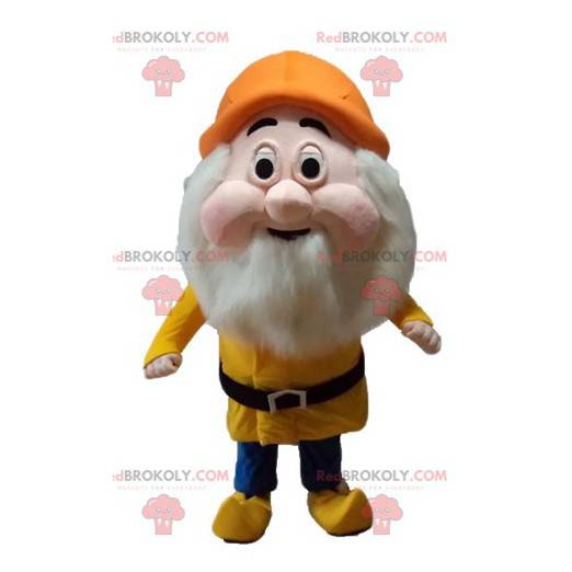 Snow White cartoon bearded dwarf mascot - Redbrokoly.com