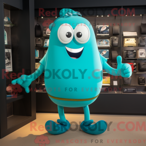 Turquoise hanger mascotte...