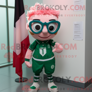 Pink irsk flag maskot...