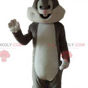 Mascotte van het beroemde grijze konijn Bugs Bunny Looney Tunes