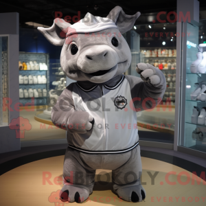 Sølv Rhinoceros maskot...