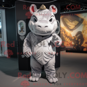 Silver Rhinoceros mascot...