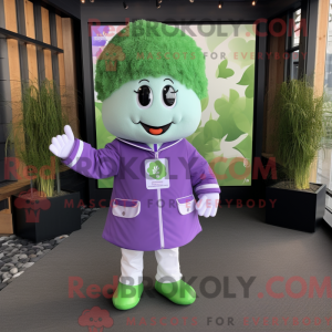 Lavendel firkløver maskot...