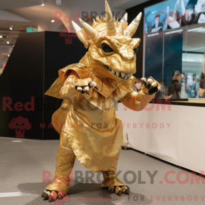 Gold Triceratops...