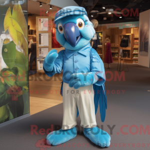 Sky Blue Macaw mascotte...