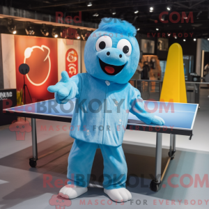 Sky Blue Ping Pong Table...