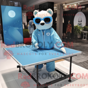 Sky Blue Ping Pong Table...