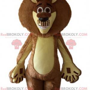 Alex mascot famous lion of Madagascar cartoon - Redbrokoly.com