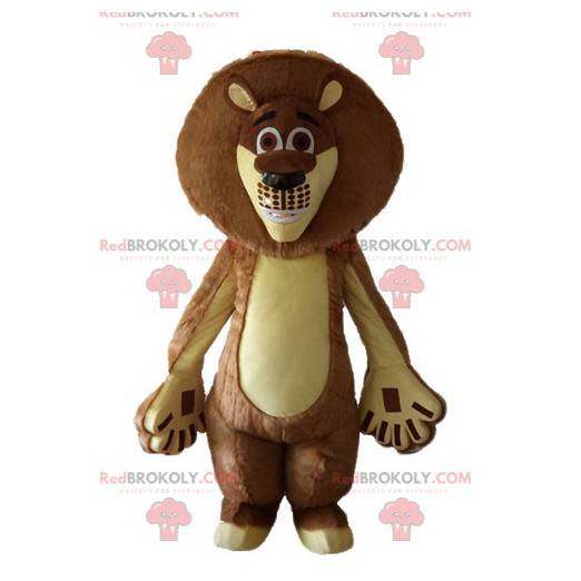 Alex mascot famous lion of Madagascar cartoon - Redbrokoly.com