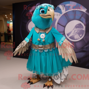 Maskottchenkostüm Turquoise...