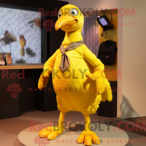 Yellow Dodo Bird mascot...