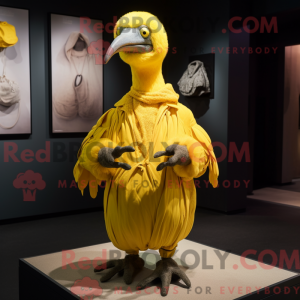 Gul Dodo Bird maskot...