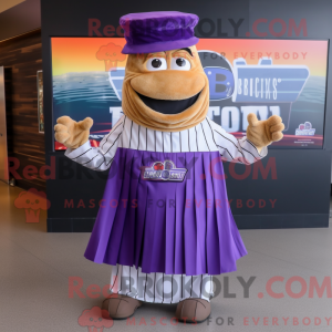 Purple Bbq Ribs mascot...