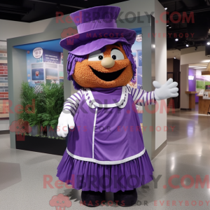 Purple Bbq Ribs mascot...