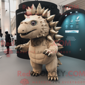 Beige Stegosaurus...
