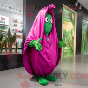 Magenta Green Bean máscara...
