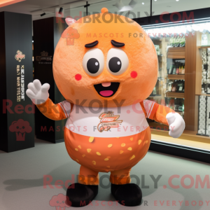 Postava maskota Peach Fried...