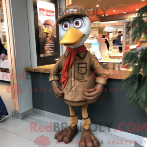 Disfraz de mascota pavo...