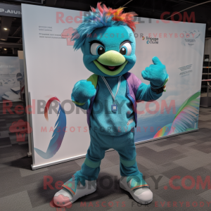 Teal Rainbow mascotte...