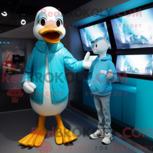 A máscara Cyan Geese tem...