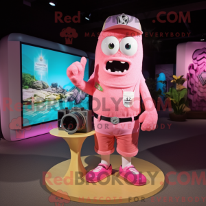 Maskottchenkostüm Pink...