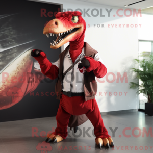 Personaggio mascotte rosso...