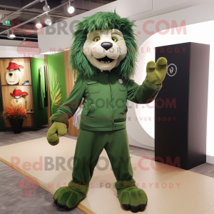 Forest Green Lion maskot...