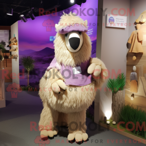 Lavendel Kameel mascotte...