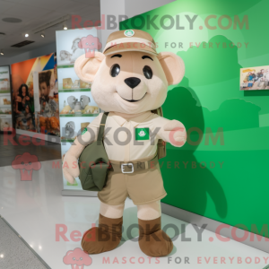 Beige Irish Flag mascot...