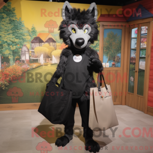 Sort Say Wolf maskot...