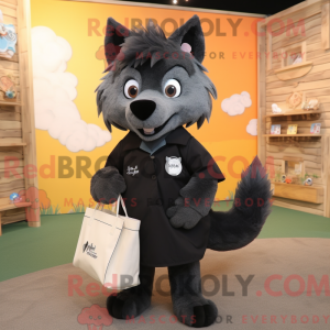Sort Say Wolf maskot...
