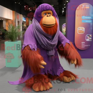 Lilla orangutang maskot...