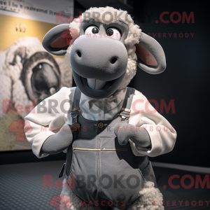 Grijze Ram mascotte kostuum...