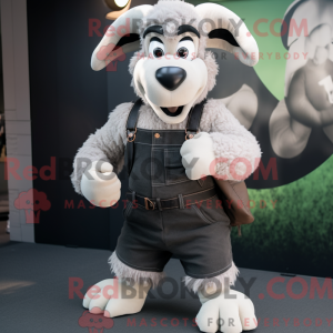 Grijze Ram mascotte kostuum...