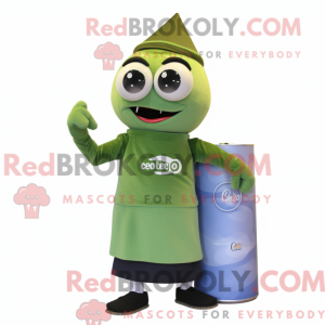Olive Soda Can maskot...