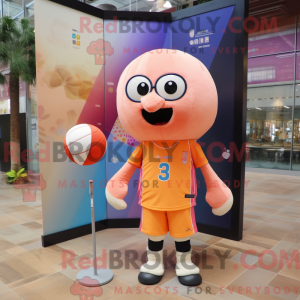 Peach Volleyball Net maskot...